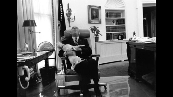 1968 President Johnson with Yuki