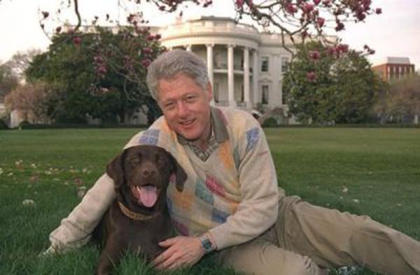 1999 Clinton and Buddy
