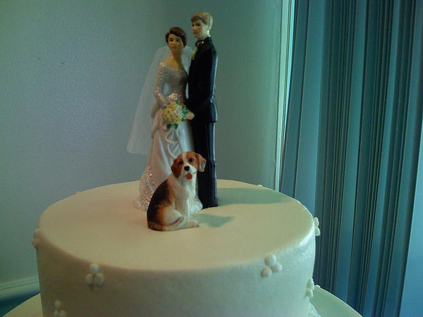 beagle wedding cake