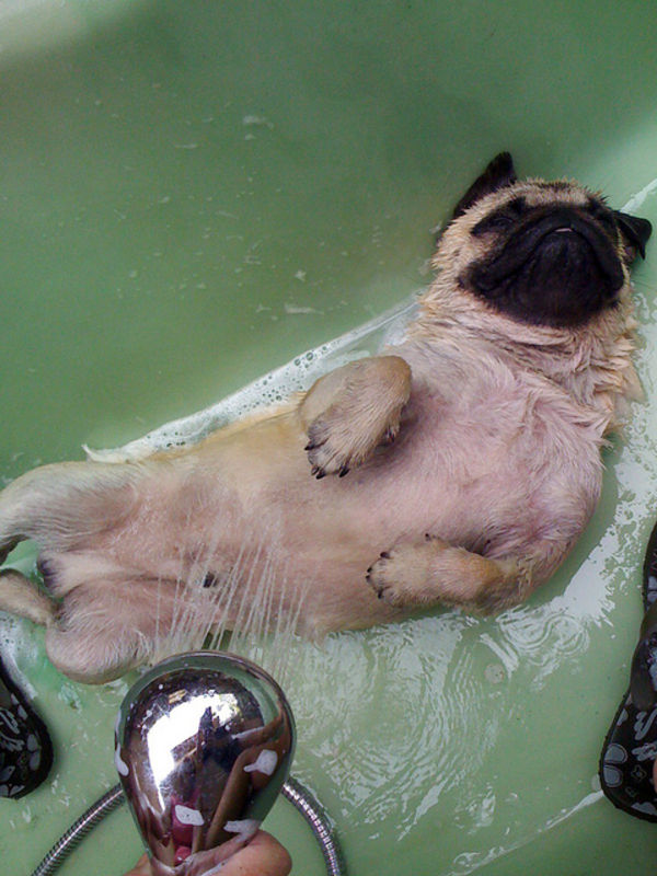 relaxing bath time
